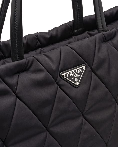 prada quilted nylon tote|Prada nylon shoulder bag price.